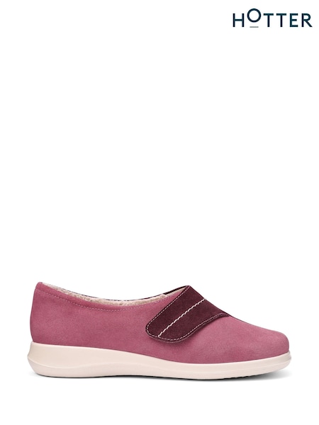 Hotter Purple Regular Fit Wrap Touch Fastening Slippers (V01484) | €69