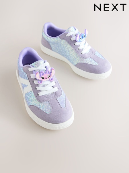 Purple Glitter Lilo & Stitch Lace-Up Lifestyle Trainers (V01503) | R$ 295 - R$ 365