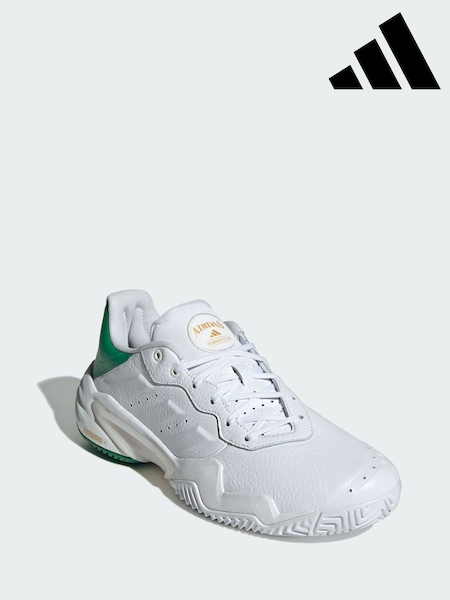 adidas White Barricade 13 Leather Tennis Shoes (V01531) | AED757
