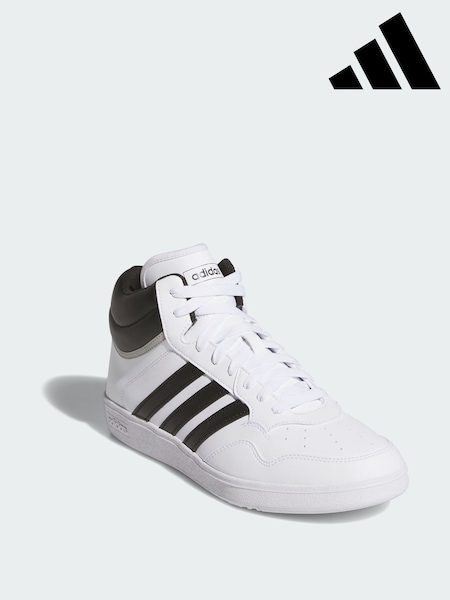 adidas White Hoops 4.0 Mid Shoes (V01547) | €80