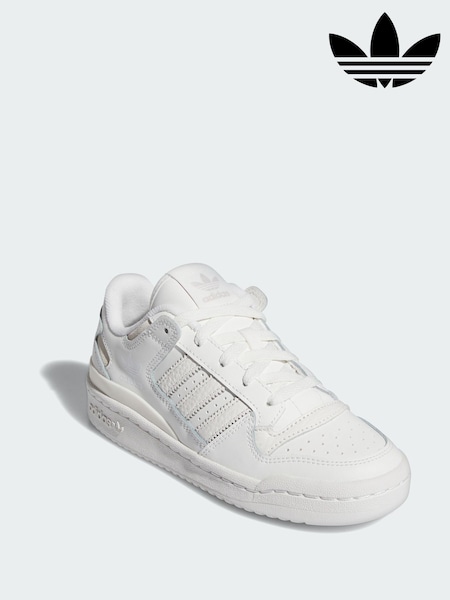 adidas Originals White Forum Low CL Shoes (V01552) | €93