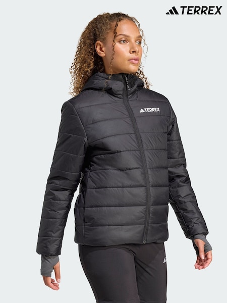 adidas Terrex Black Multi Essentials CLIMAWARM Insulated Hooded Jacket (V01629) | €113
