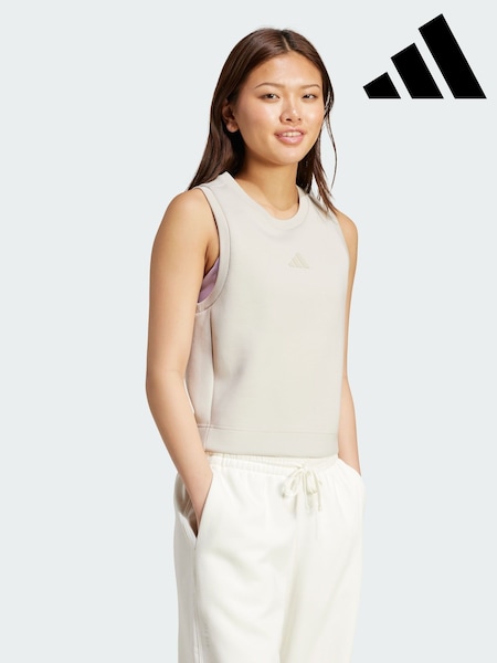 adidas Cream Soft Lux Tank Top (V01635) | AED163