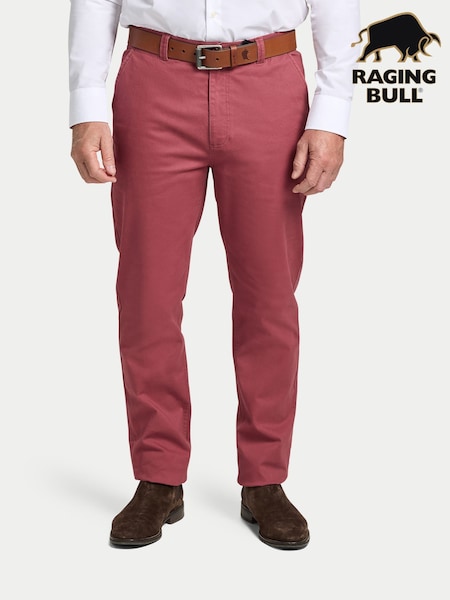 Raging Bull Red Classic Chino Trousers (V01711) | €99