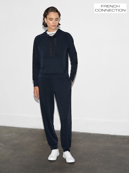 French Connection Blue Wren Slv Trim Detail Hoodie (V01735) | R$ 485