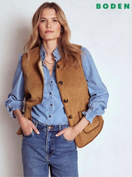 Boden Natural Clerkenwell Reversible Gilet (V01837) | €201
