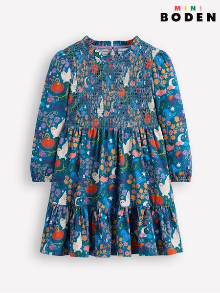 Boden Blue Aurora Long Sleeve Dress (V01841) | €36 - €44