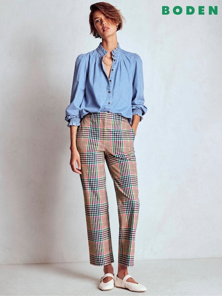 Boden Brown Canonbury Tailored Trousers (V01849) | €154