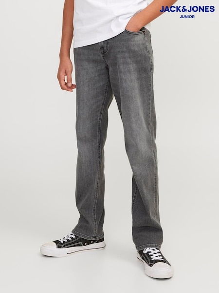 JACK & JONES Junior Grey Clark Regular Fit Jeans (V01927) | AED163