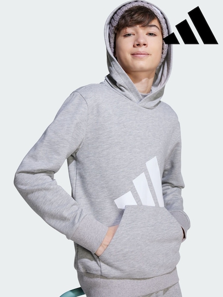 adidas Grey Essentials Hoodie (V02021) | €40