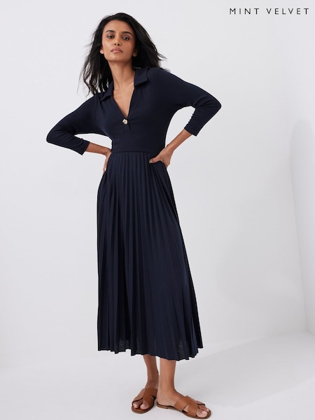 Mint Velvet Polo Jersey Midi Dress (V02042) | 5 948 грн