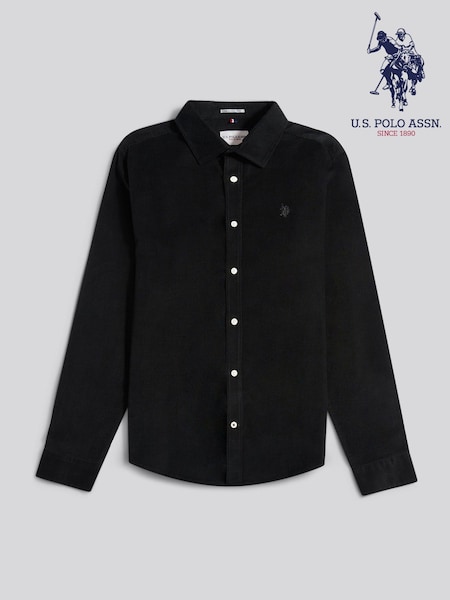 U.S. Polo Assn. Black Cord Shirt (V02155) | AED408