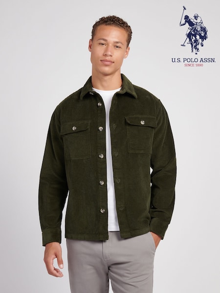 U.S. Polo Assn. Green Chuck Oxford Shirt (V02157) | 421 QAR