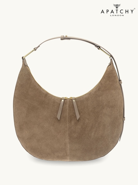 Apatchy Brown The Nora Suede Bag (V02175) | €223