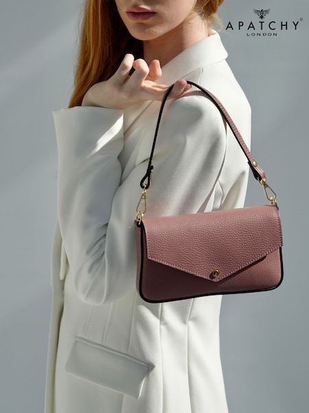 Apatchy Pink The Munro Leather Shoulder Bag (V02180) | €113