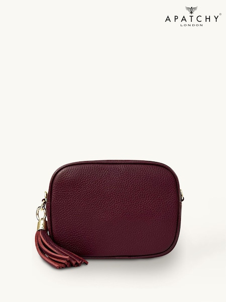 Apatchy Burgundy The Tassel Leather Cross-Body Bag (V02188) | R$ 770