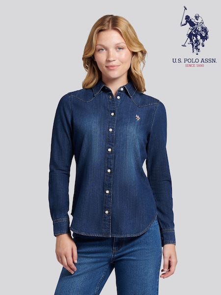 U.S. Polo Assn. Blue Denim Shirt (V02240) | R$ 640