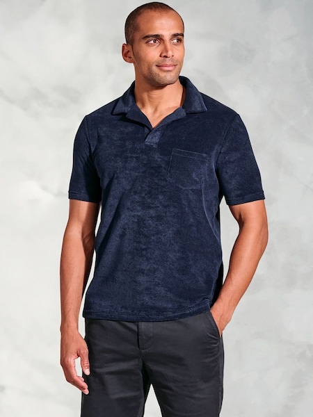 Brook Taverner Cotton Rich Terry Towelling Polo Shirt (V02286) | ‏291 د.إ.‏