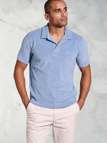 Brook Taverner Cotton Rich Terry Towelling Polo Shirt (V02297) | ‏291 د.إ.‏