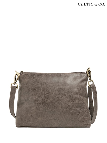 Celtic & Co. Slim Zip Top Cross-Body Brown Bag (V02359) | €118
