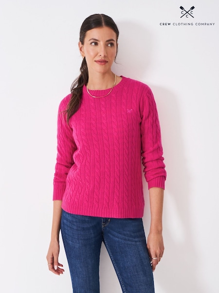 Crew Clothing Company Pink Harmony Crew Neck Jumper (V02416) | €86