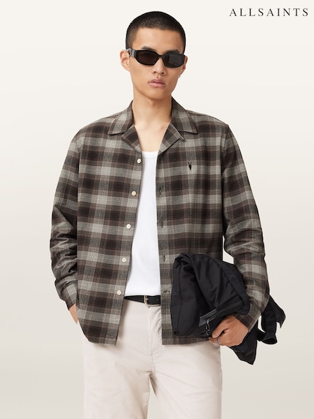AllSaints Iniko Long Sleeve Shirt (V02449) | R$ 1.075