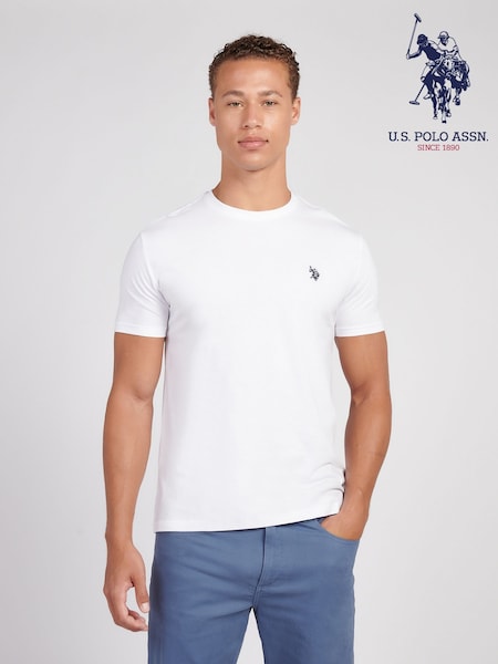 Blanco - U.S. Polo Assn. Mens Back Graphic T-Shirt (V02521) | 42 €