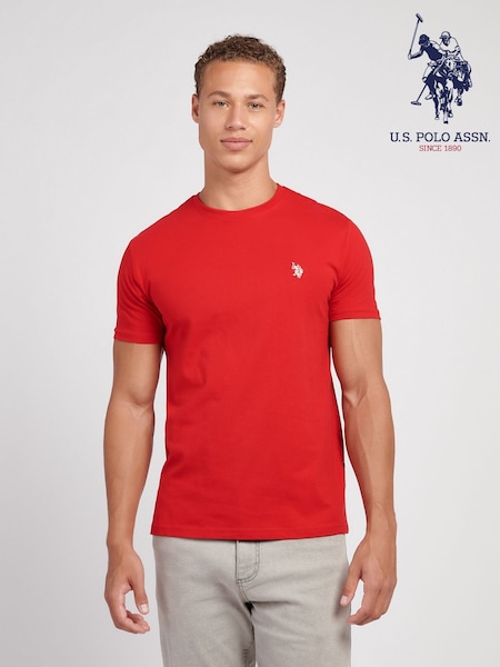 U.S. Polo Assn. Red Mens Back Graphic T-Shirt (V02531) | 148 QAR