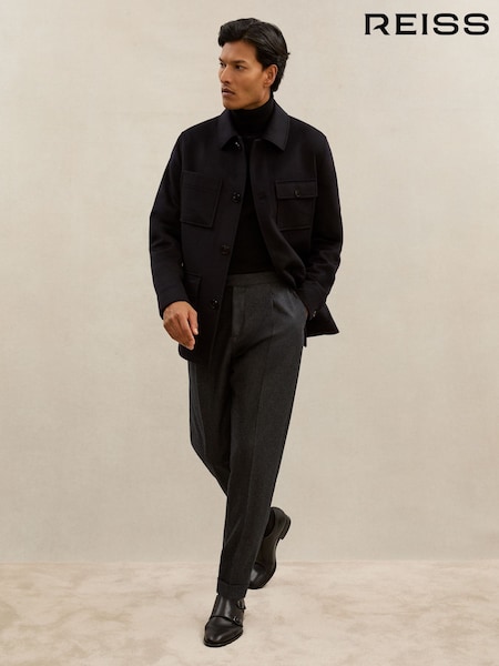 Atelier Charcoal Tig Atelier Wool Tapered Trousers (V02717) | €378