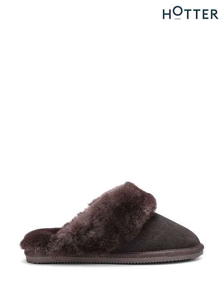 Hotter Brown Regular Fit Candy Slip-On Slippers (V03028) | €69