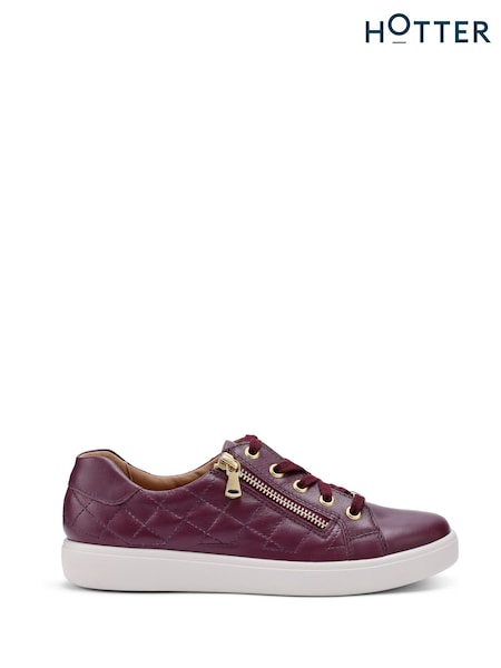 Hotter Red Regular Fit Wonder Lace-Up Zip Shoes (V03050) | €121