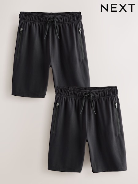 črna/črna - Light Weight Sports Shorts 2 Pack (3-17yrs) (V03256) | € 22 - € 35