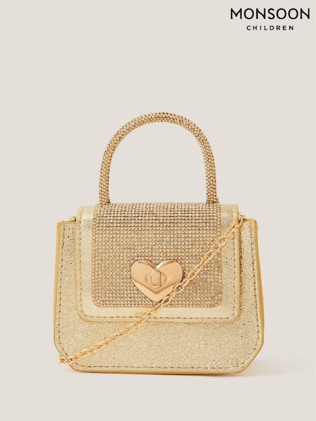 Monsoon Gold Mini Metallic Handbag (V03348) | €20