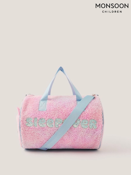 Monsoon Pink Unicorn Borg Sleepover Duffle Bag (V03363) | €37