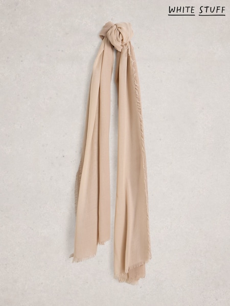 White Stuff Natural Penny Plain Oversized Scarf (V03588) | €35