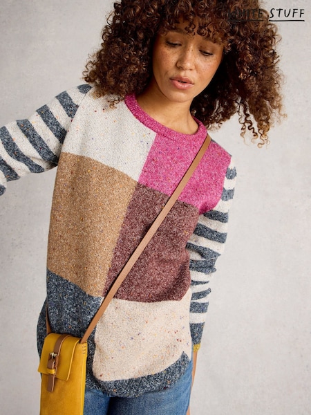 White Stuff Pink Talia Nep Jumper (V03591) | €92