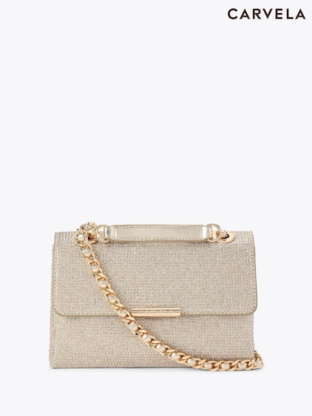 Carvela Gold Rosa Chain Shoulder Bag (V03628) | €105