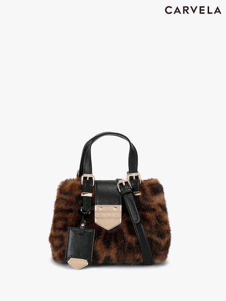 Carvela Black Maria Micro Fur Bag (V03631) | €131