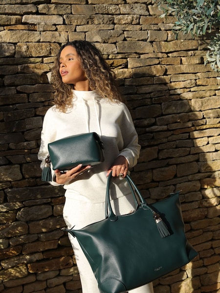 Luella Grey Blue Lana Travel Weekender Bag (V03781) | €140