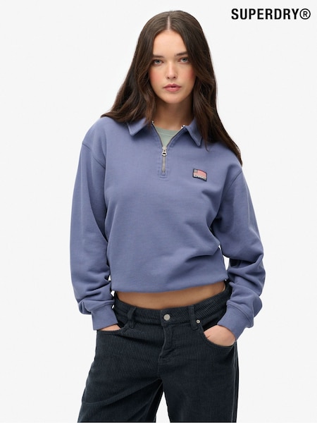Superdry Athletic Collared Half Zip Jumper (V03806) | R$ 445