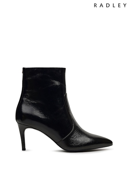 Radley Duchess Close Stiletto Point Black Booties (V03896) | R$ 1.670