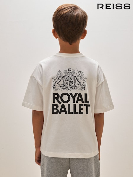 Reiss White Principal 9-13 yrs Reiss | Royal Ballet Logo Unisex Fit T-Shirt (V04087) | €30