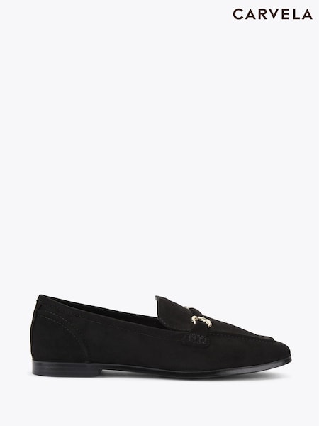 Carvela Spello Black Loafer Shoes (V04230) | 391 QAR