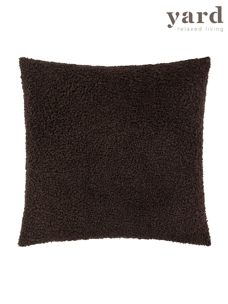 Yard Chocolate Cabu Chunky Boucle Cushion (V04268) | AED116