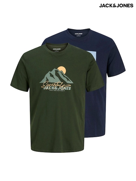 JACK & JONES Junior Blue 2 Pack Short Sleeve T-Shirts (V04270) | €19