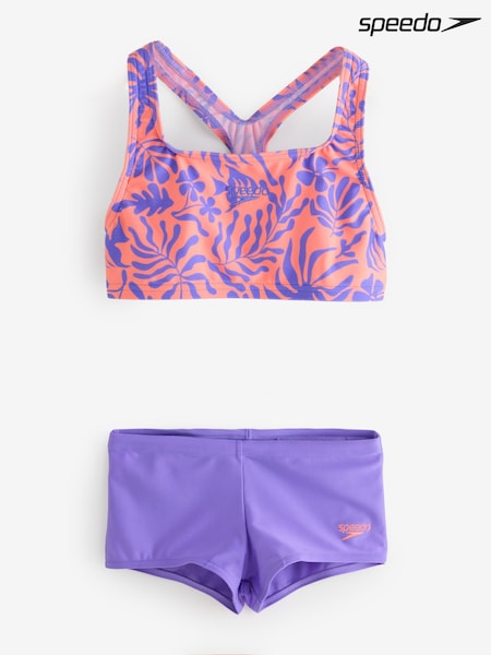 Speedo Orange Speedo Boyleg Tankini Set (V04346) | AED142