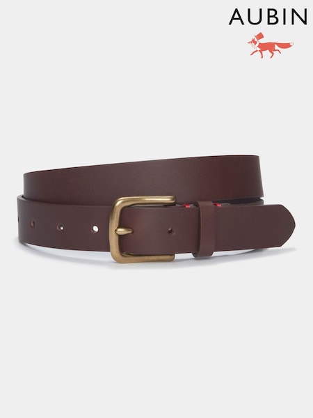 Brūna krāsa - Regular Aubin Thorn Leather Brown Belt