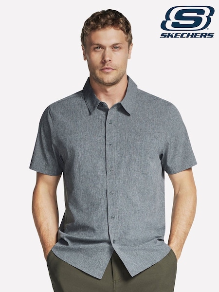 črna - Skechers GO WALK Air Short Sleeve Shirt (V04408) | € 58