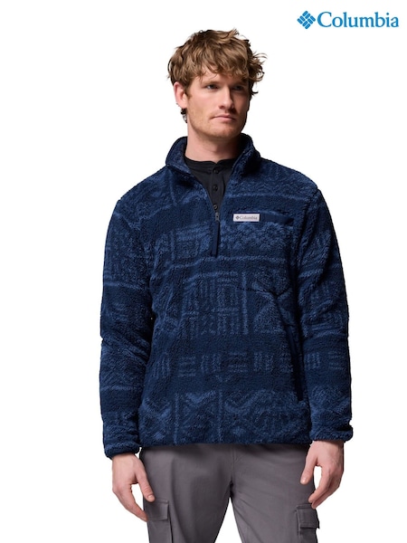 Columbia Blue Rugged Ridge Half Zip Fleece (V04416) | AED379