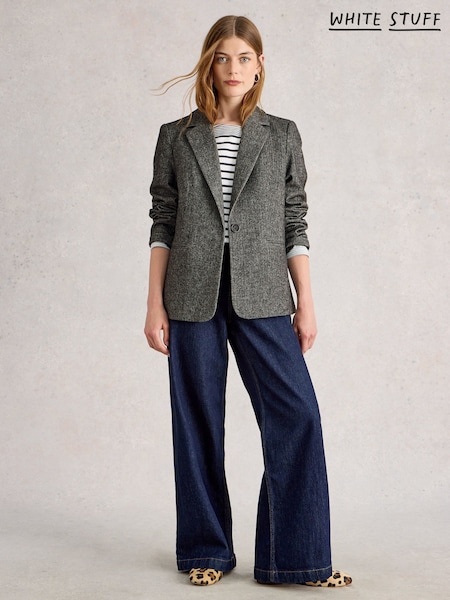 White Stuff Grey Evelyn Tweedy Blazer (V04438) | AED495